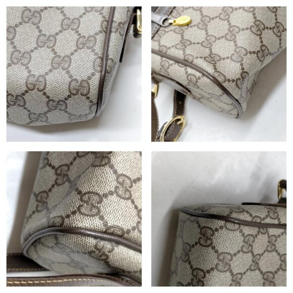 Vintage Gucci Clutch Sherry Line Brown PVC Crossbody Bag mon621-101625 - Picture 9 of 16
